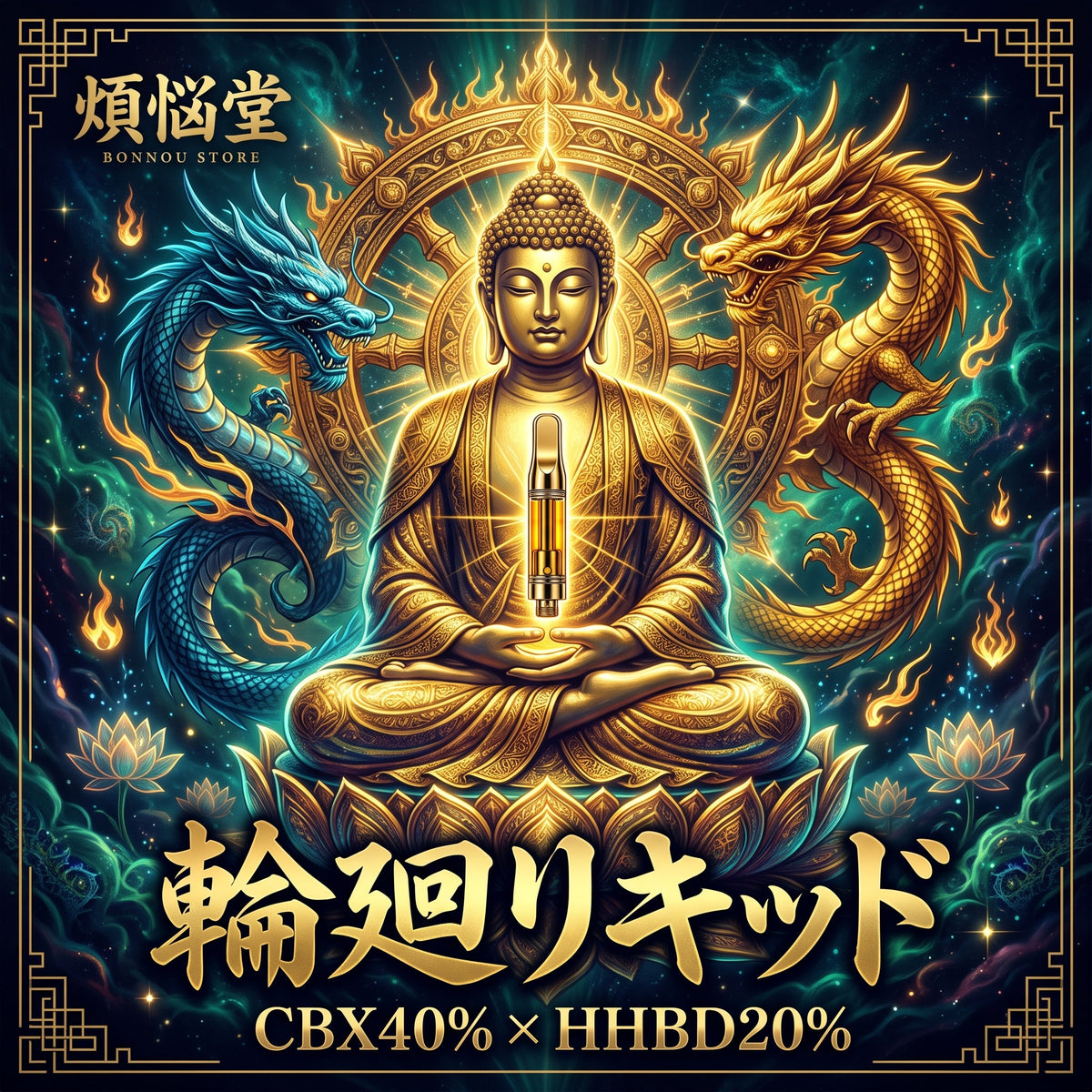 【NEW】【輪廻リキッド】CBX40% HHBD20％  アントラージュリキッド1ml/0.5ml 『新基準対応』